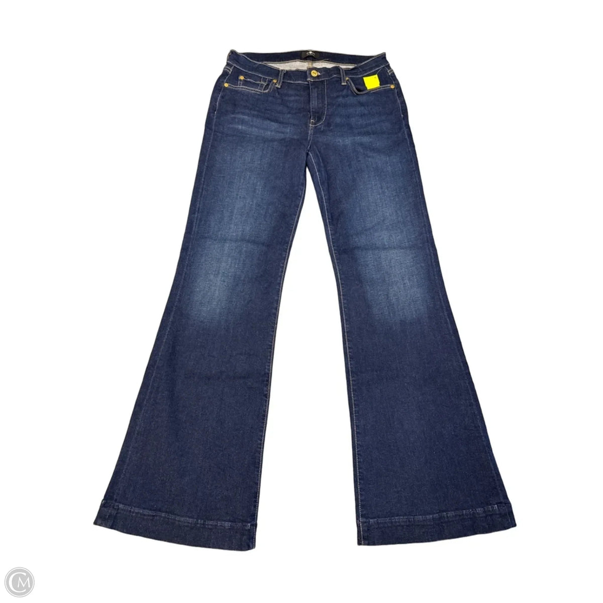 Jeans Flared By 7 For All Mankind In Blue Denim, Size: 10