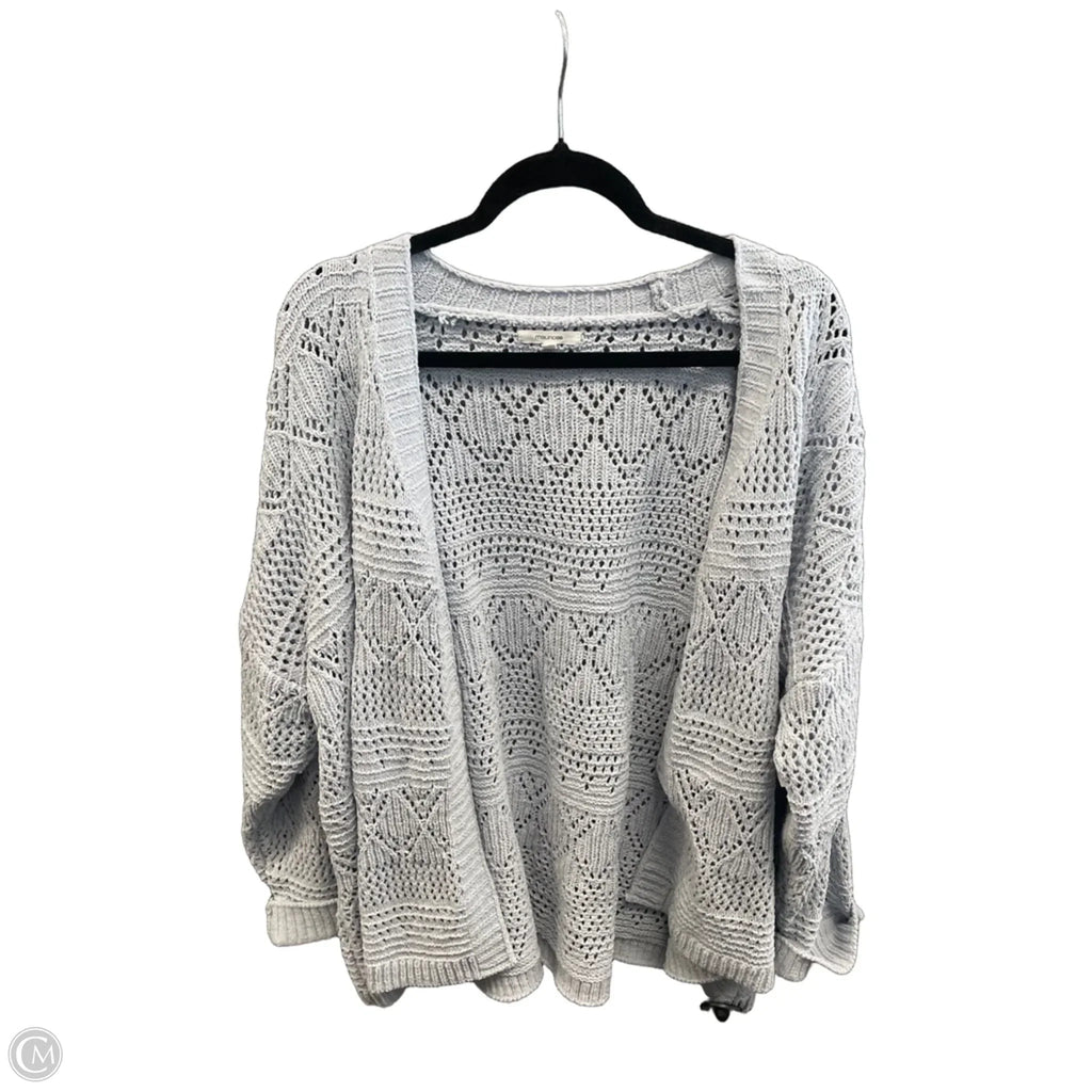 Sweater Cardigan By Maurices In Blue, Size: 2x