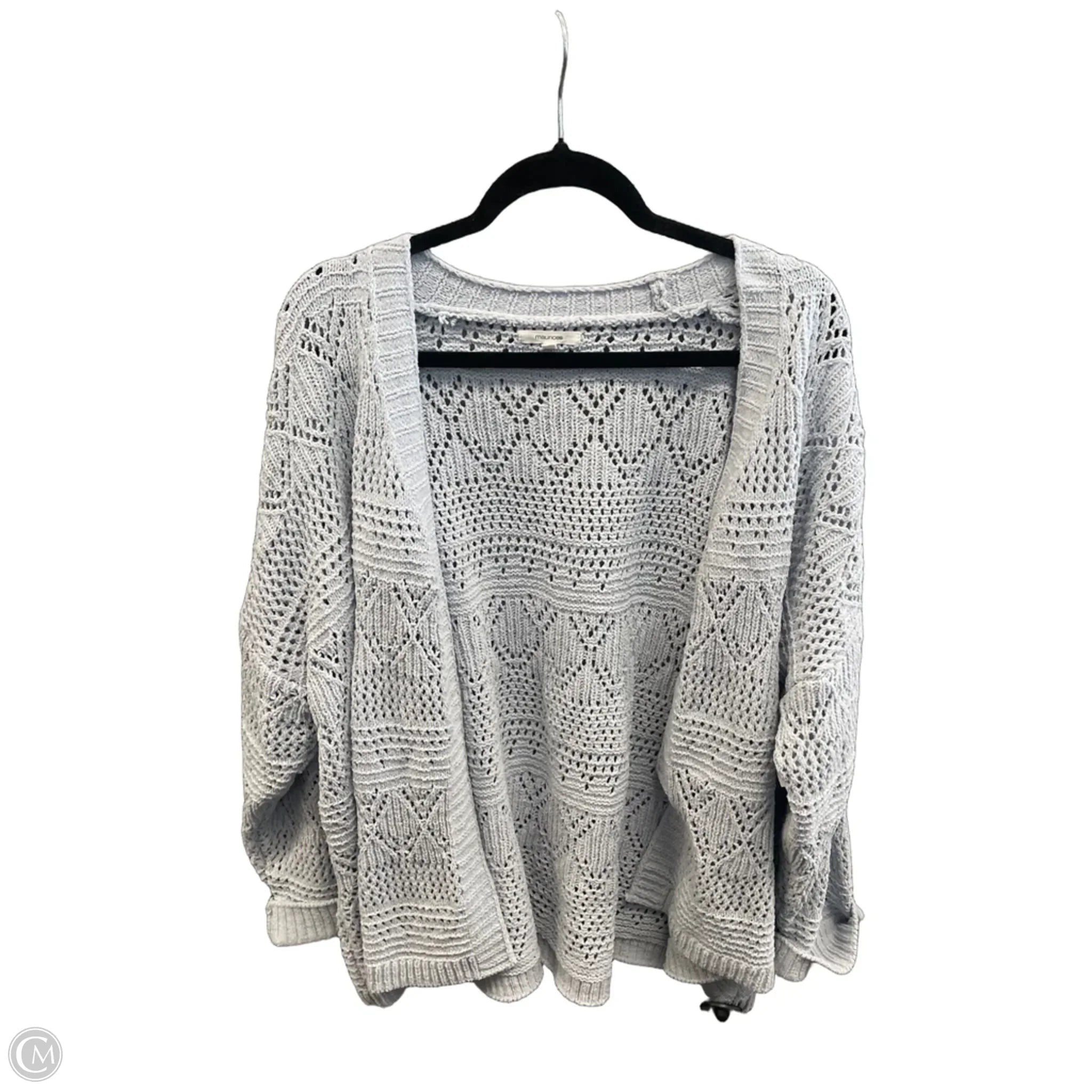 Sweater Cardigan By Maurices In Blue, Size: 2x