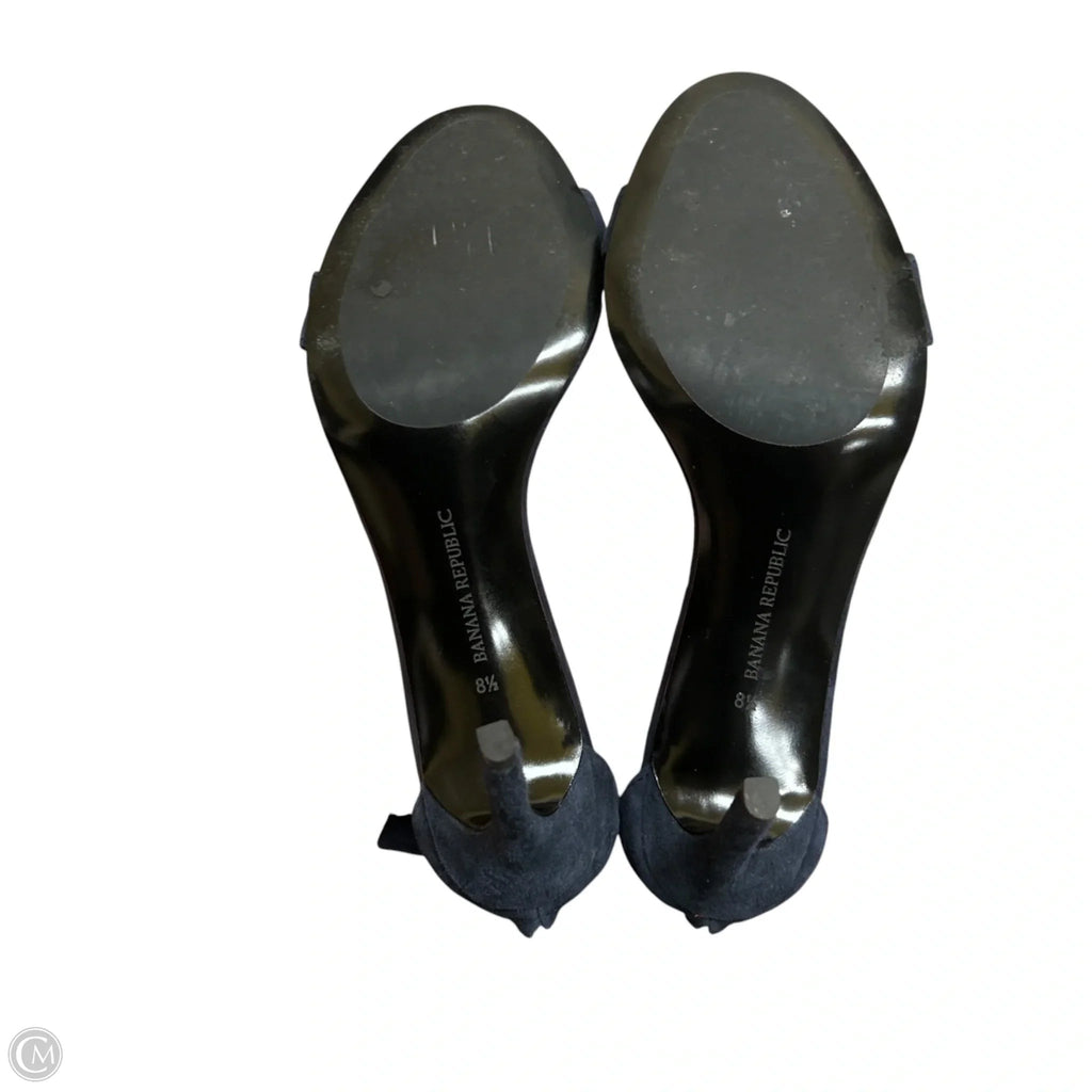 Sandals Heels Stiletto By Banana Republic In Blue, Size: 8.5