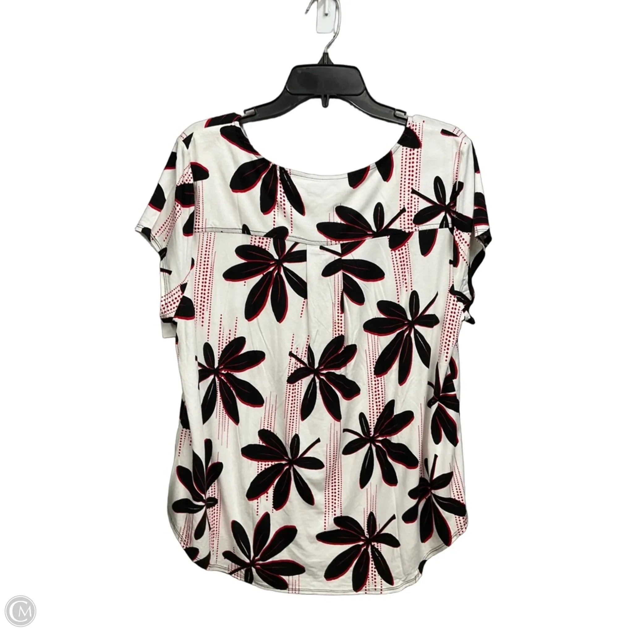 Top Short Sleeve By Alfani In Floral Print, Size: Xl