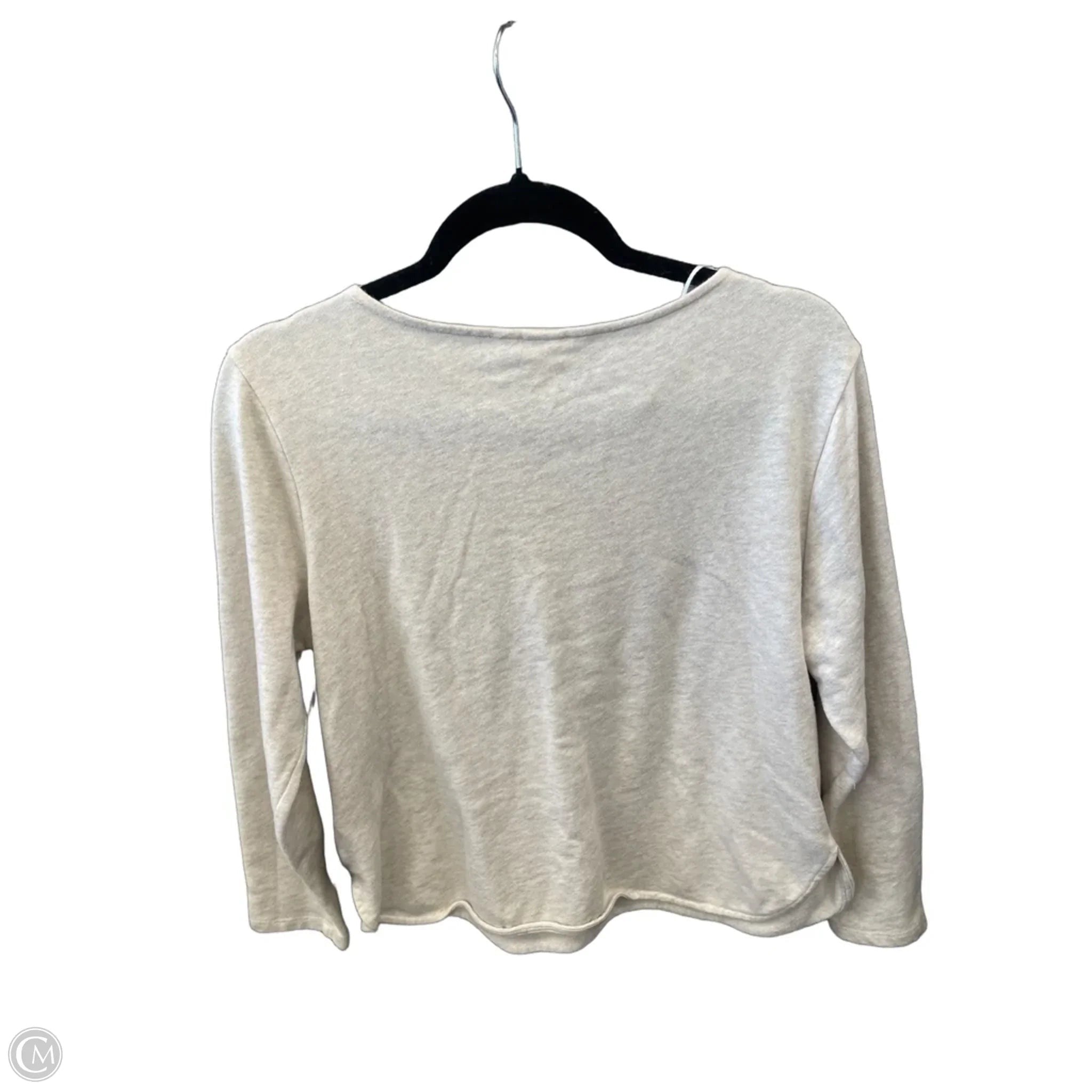 Top Long Sleeve By H&m In Beige, Size: L
