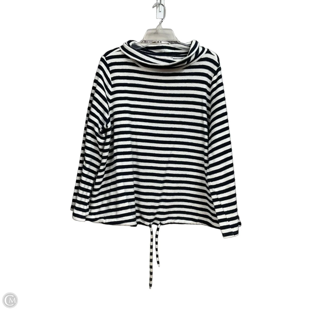 Top Long Sleeve By Loft In Striped Pattern, Size: Xl