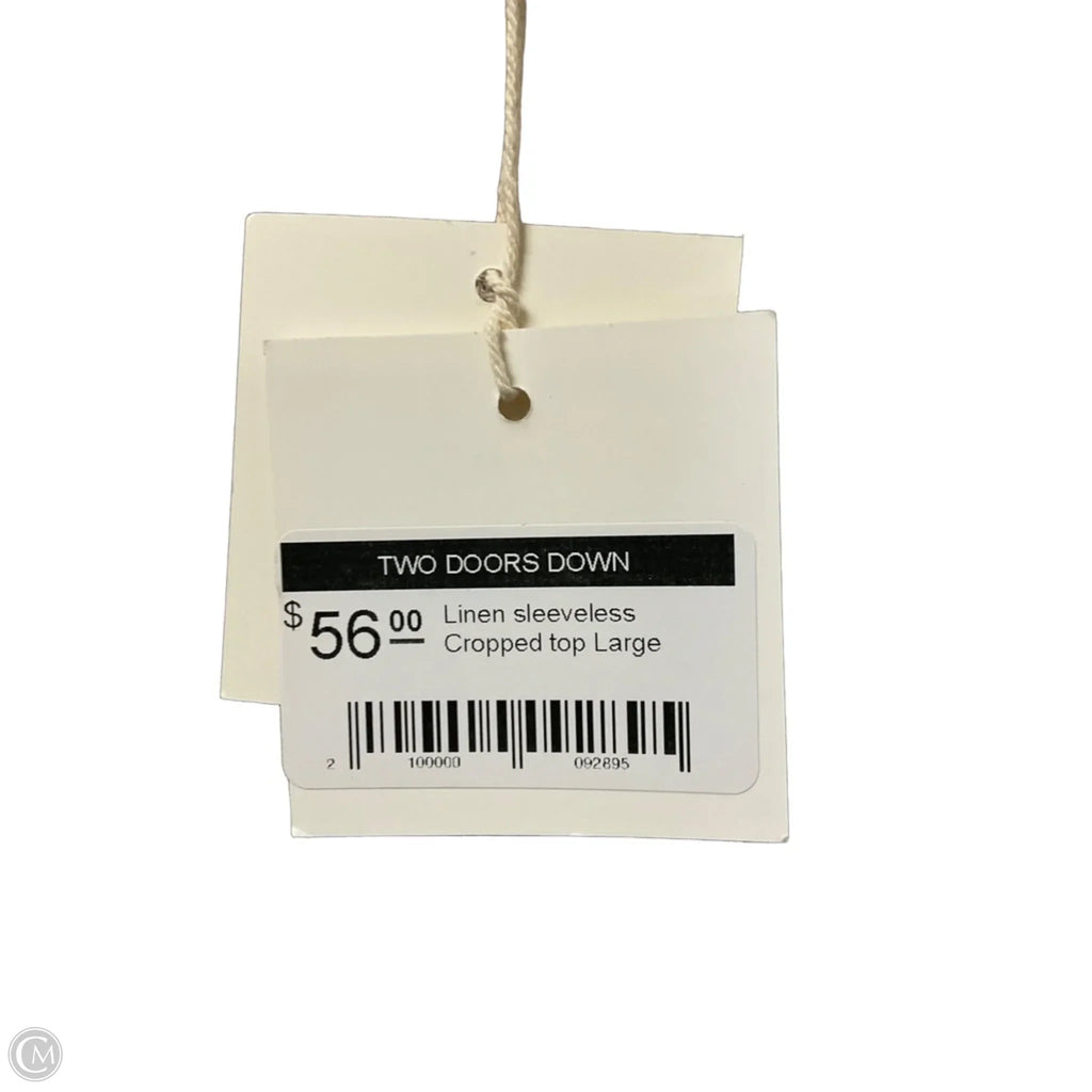 Top Sleeveless By Clothes Mentor In Tan, Size: L