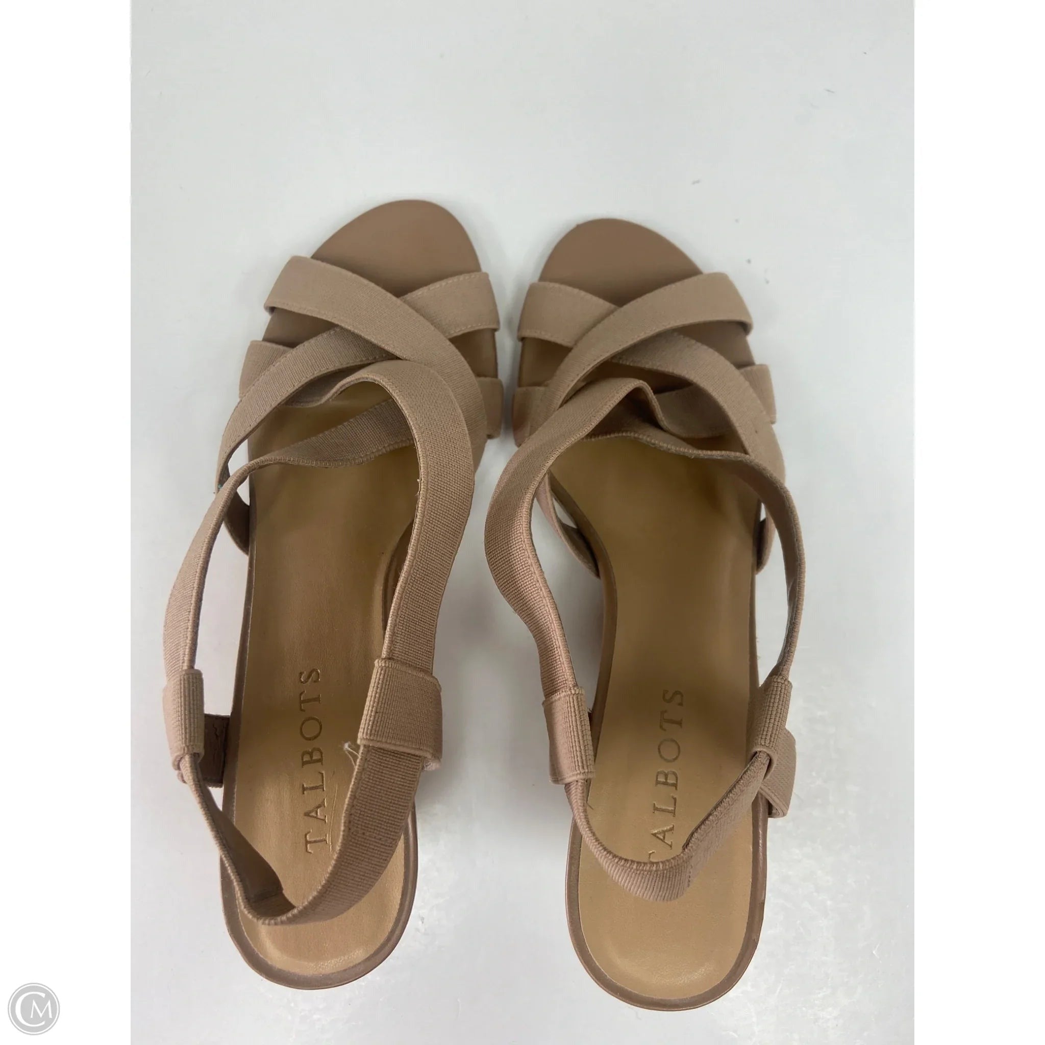 Shoes Heels Wedge By Talbots In Tan, Size: 7.5