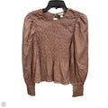 Top Long Sleeve By A New Day In Taupe, Size: M