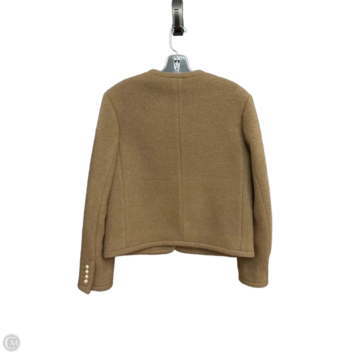 Coat Faux Fur & Sherpa By Cma In Brown, Size: M