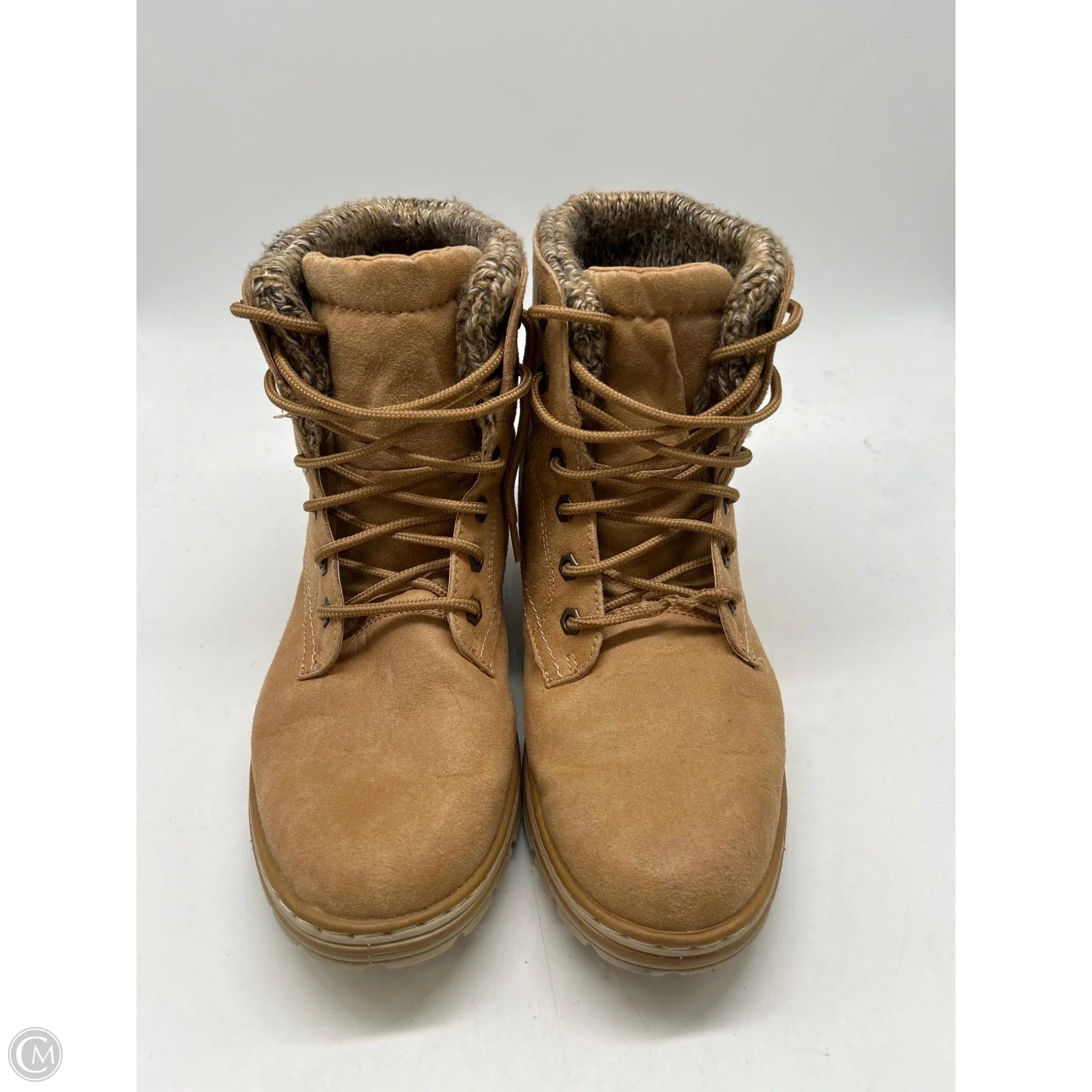 Boots Ankle Flats By Cliffs By White Mountain In Tan, Size: 9