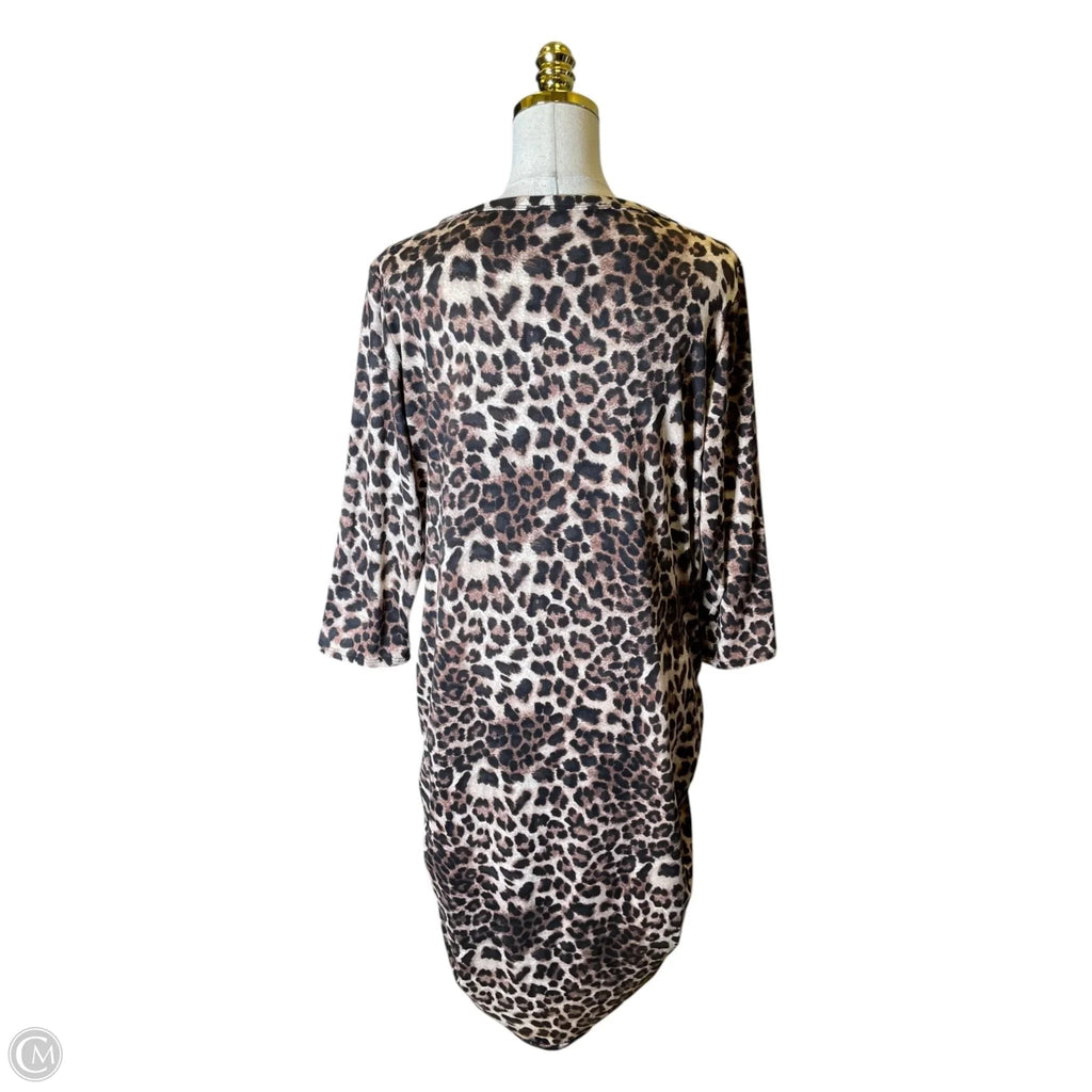 Dress Casual Midi By Clothes Mentor In Animal Print, Size: 2x