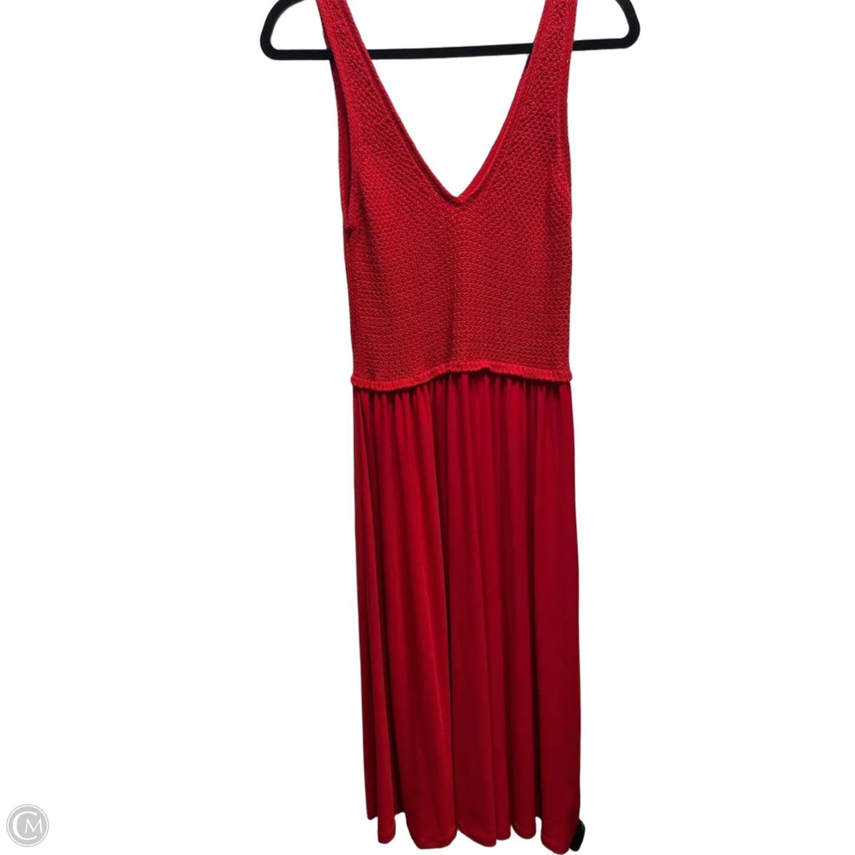 Dress Casual Midi By Zara In Red, Size: S