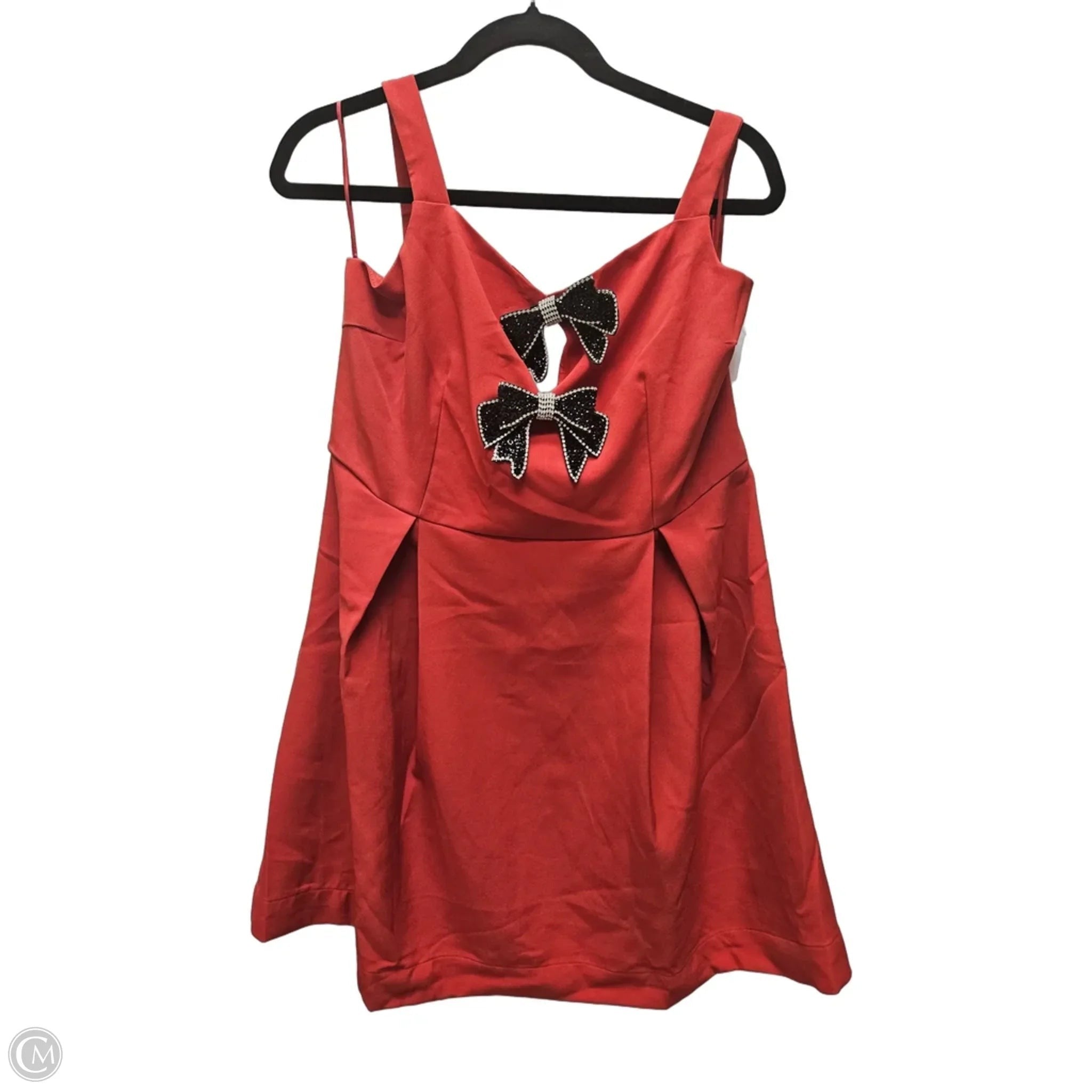 Dress Casual Short By Sugar Lips In Red, Size: Xl