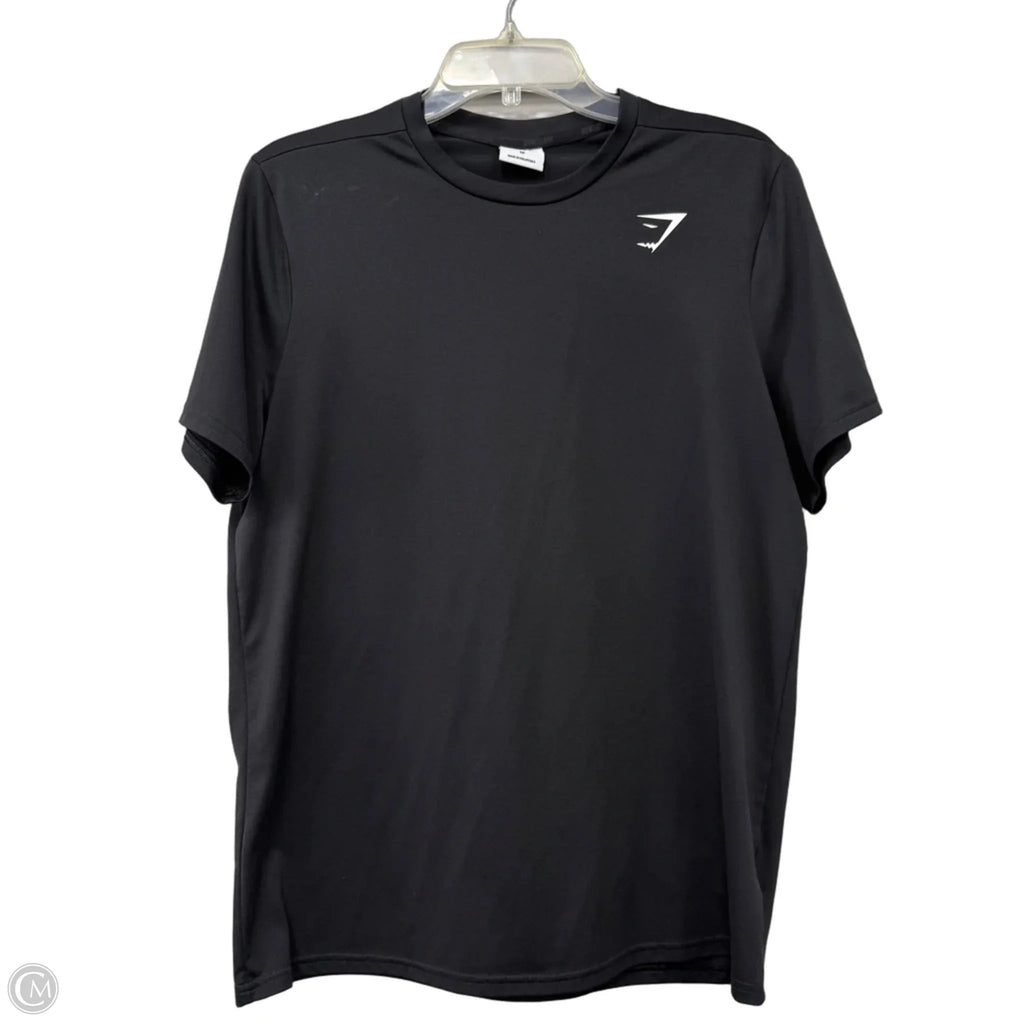 Athletic Top Short Sleeve By Gym Shark In Black, Size: M
