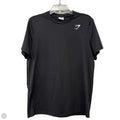 Athletic Top Short Sleeve By Gym Shark In Black, Size: M