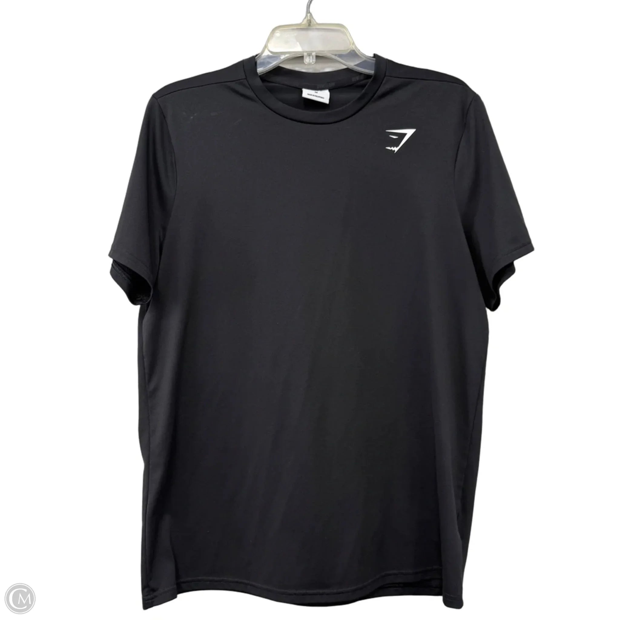 Athletic Top Short Sleeve By Gym Shark In Black, Size: M
