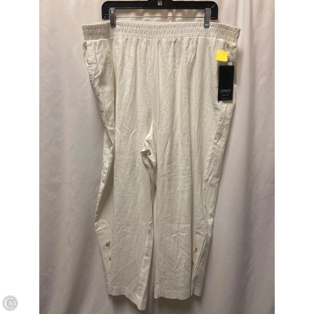 Pants Cropped By Jones New York In White, Size: 2x