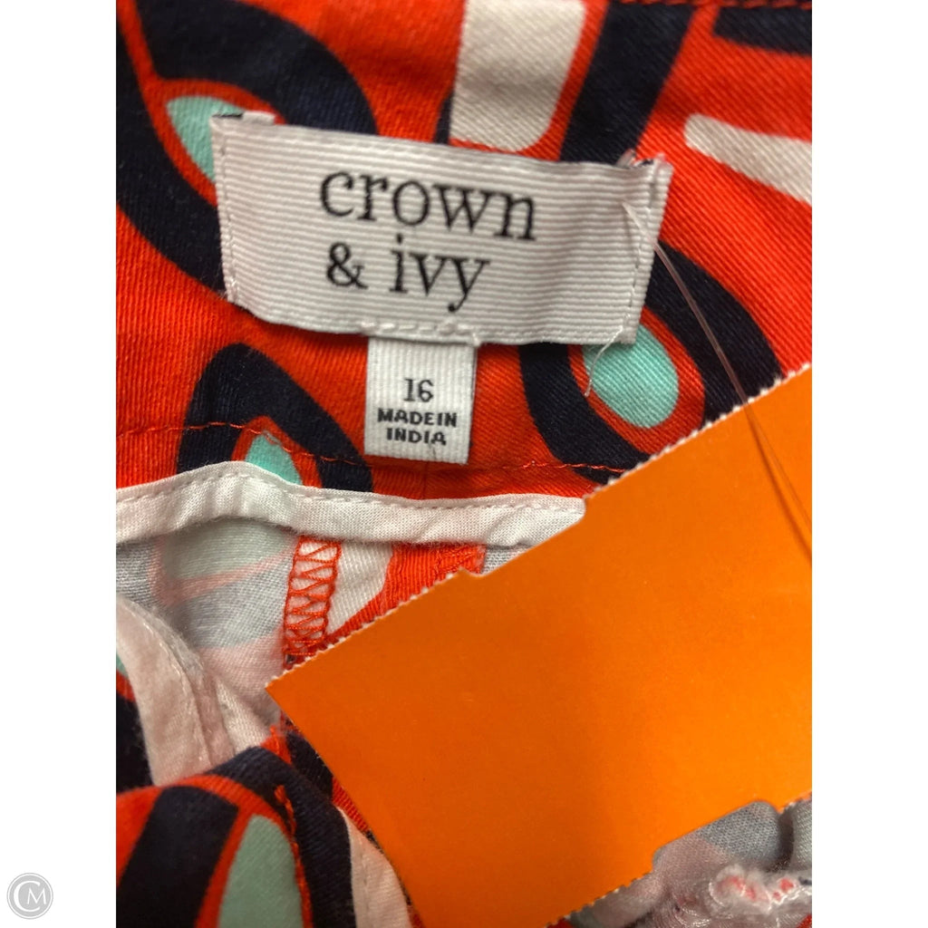 Shorts By Crown And Ivy In Red, Size: 16