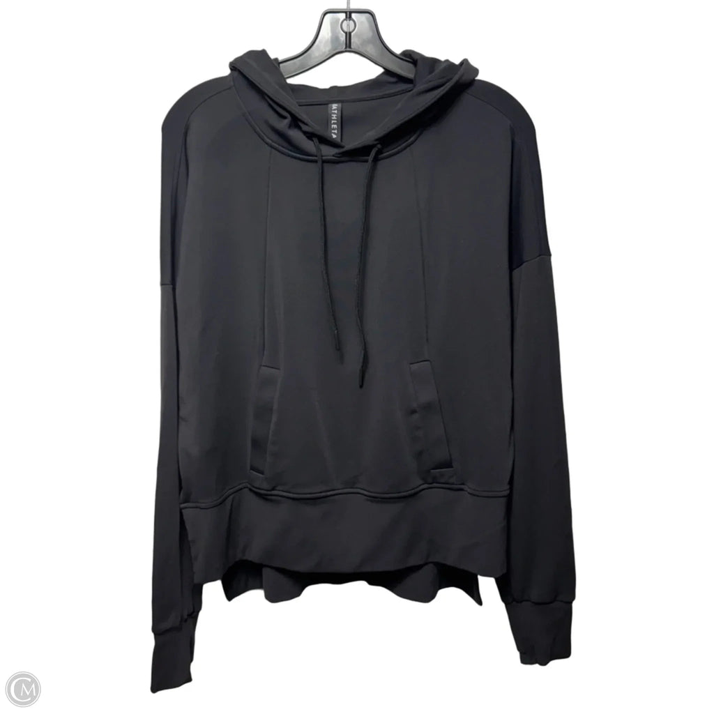 Athletic Sweatshirt Hoodie By Athleta In Black, Size: S