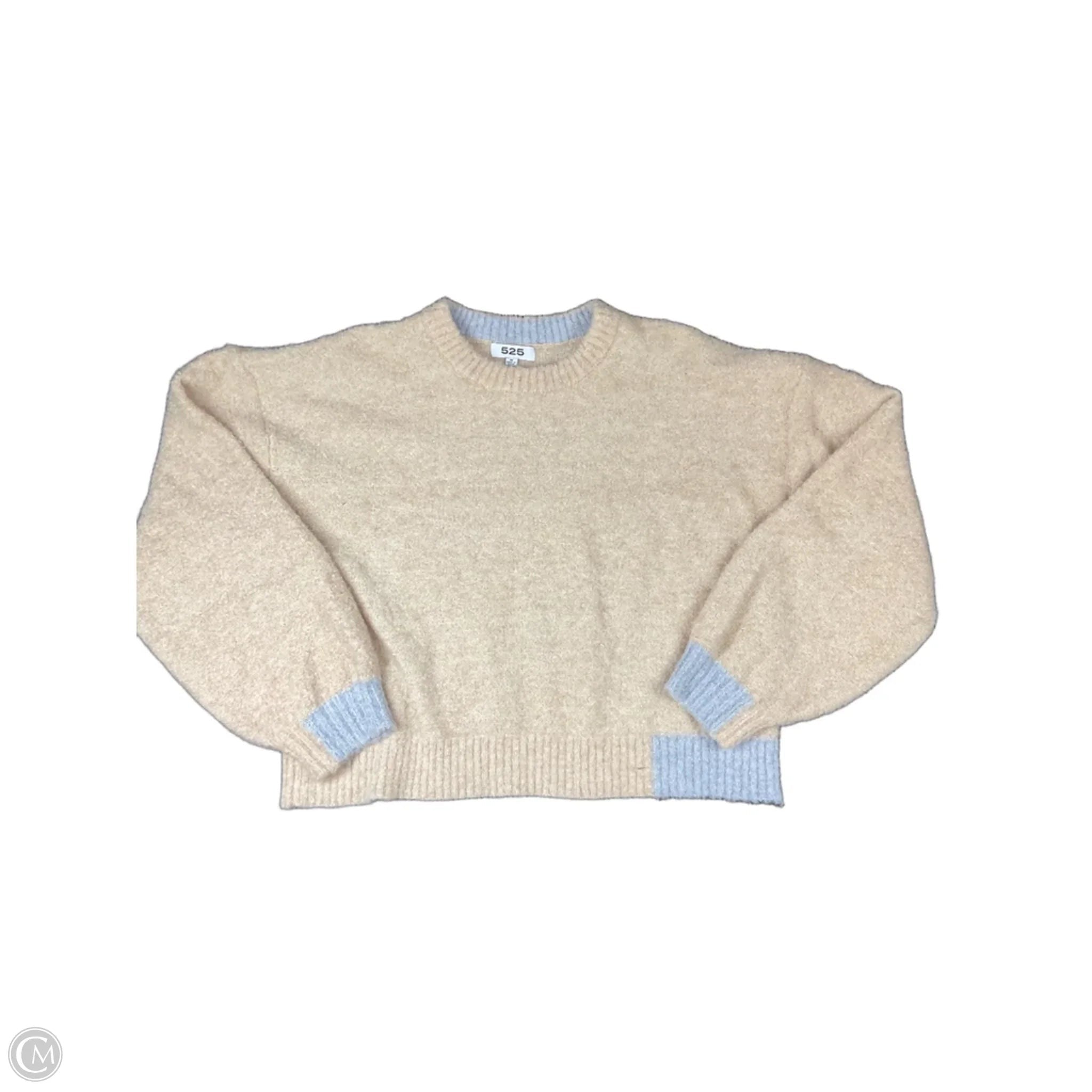 Sweater By 525 In Cream, Size: M