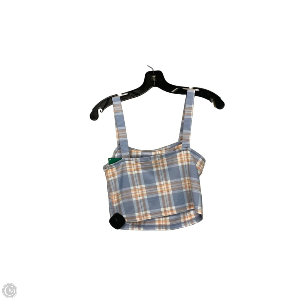 Top Sleeveless By Originality In Blue & Orange, Size: S