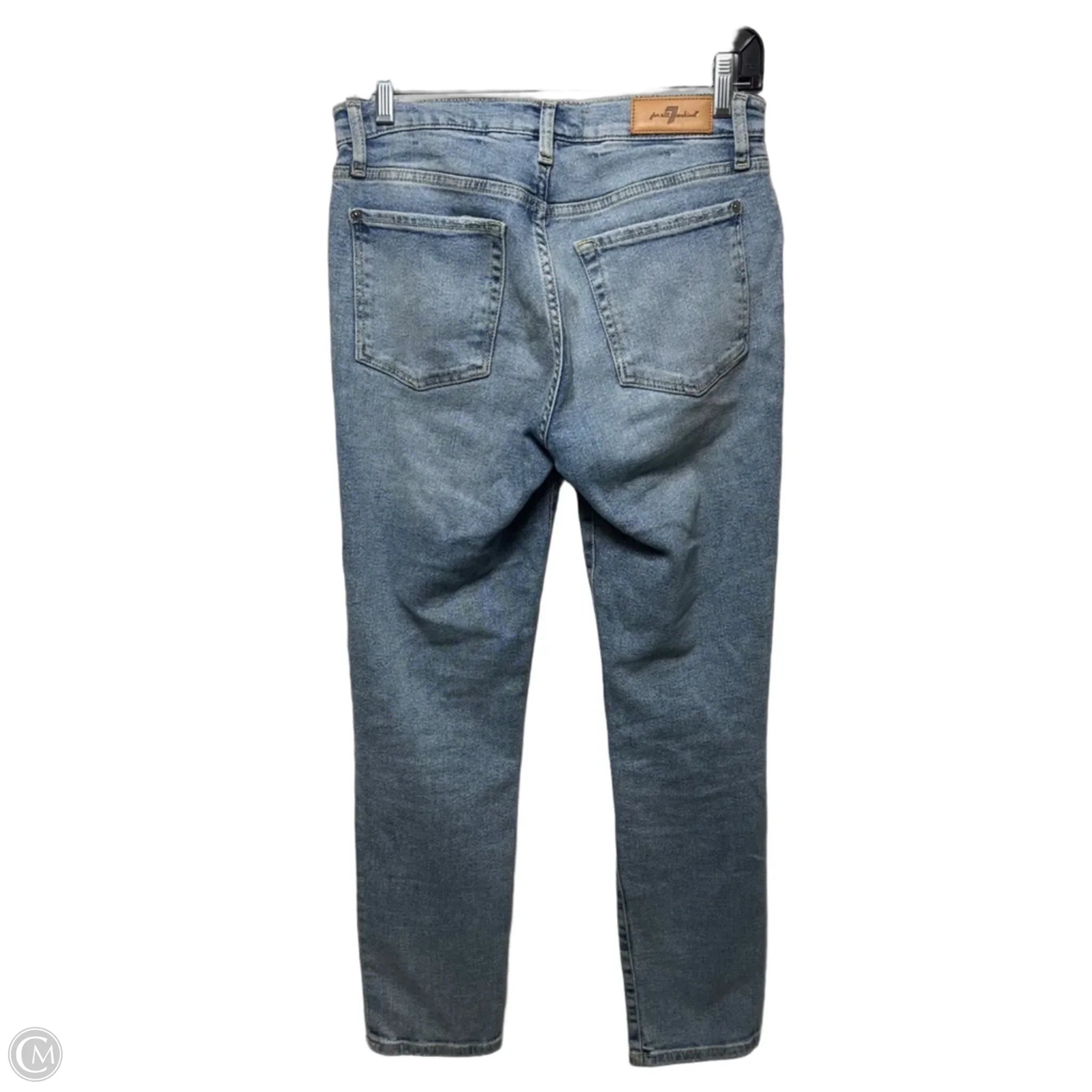 Jeans Straight By 7 For All Mankind In Blue Denim, Size: 2/26