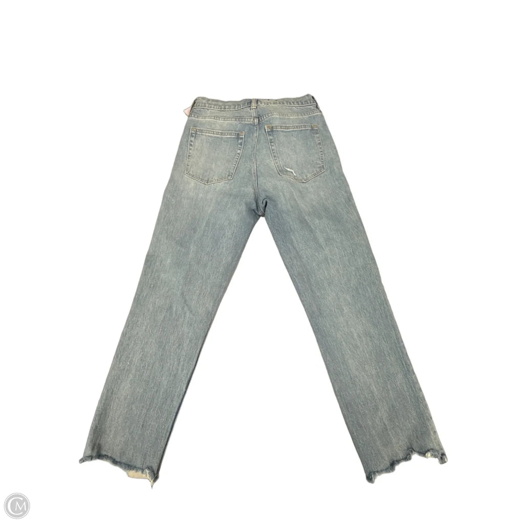 Jeans Straight By Gap In Blue Denim, Size: 10