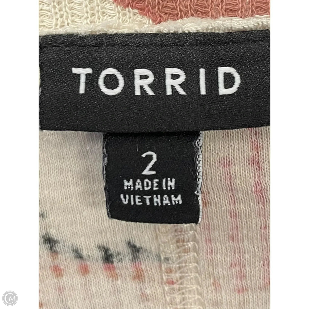 Sweater By Torrid In Floral Print, Size: 2x