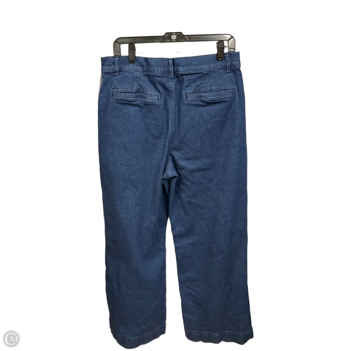 Jeans Straight By Loft In Blue Denim, Size: 14