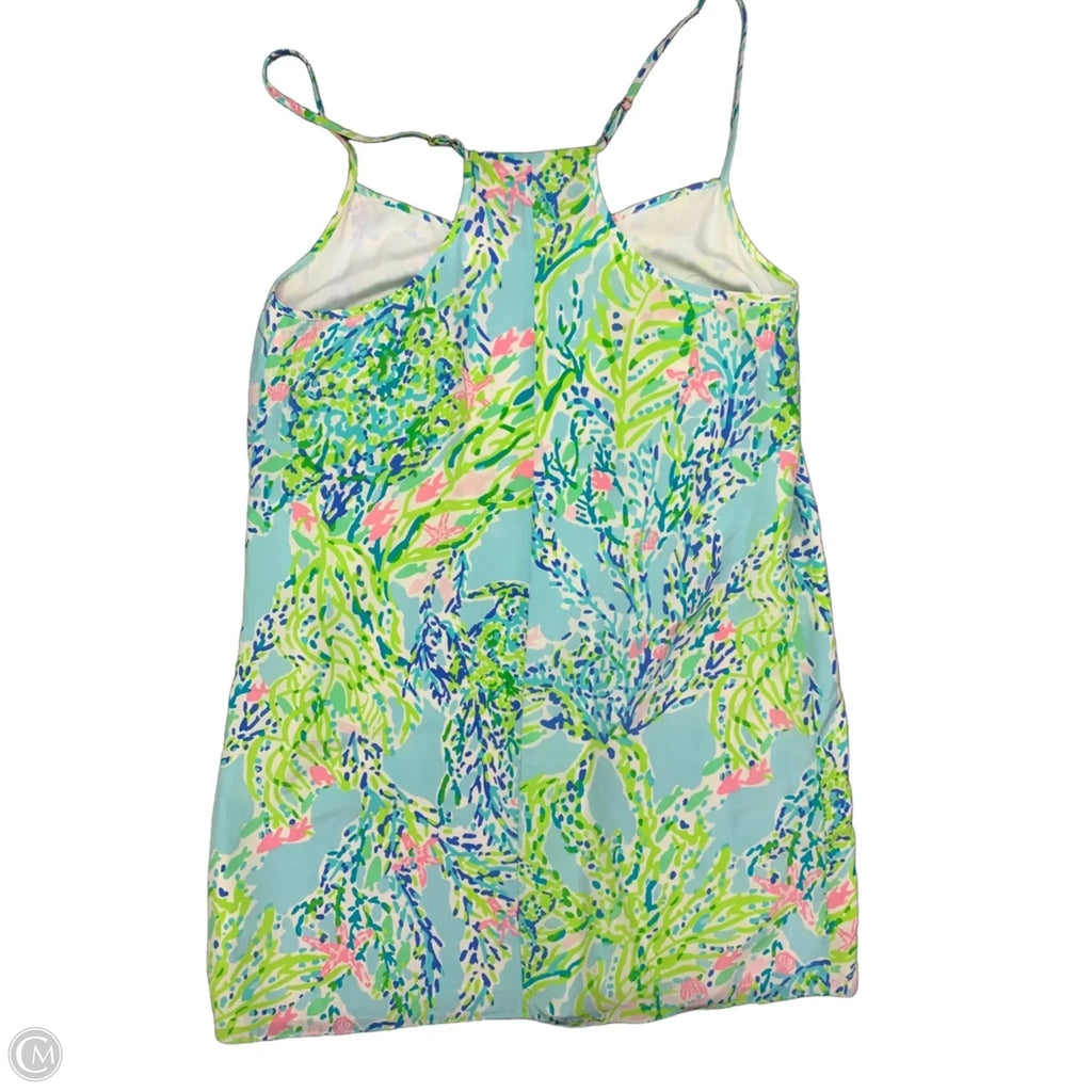 Dress Designer By Lilly Pulitzer In Blue & Green, Size: M