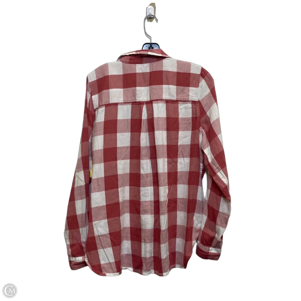 Top Long Sleeve By True Craft In Pink & White, Size: Xl