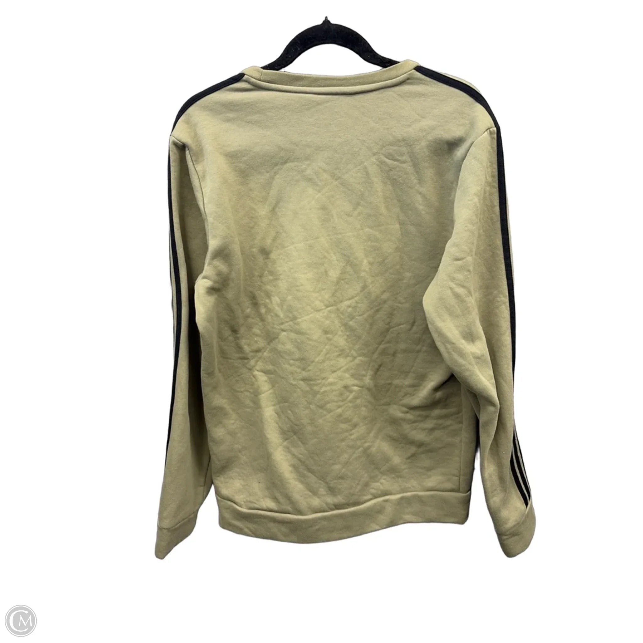 Athletic Sweatshirt Crewneck By Adidas In Green, Size: M