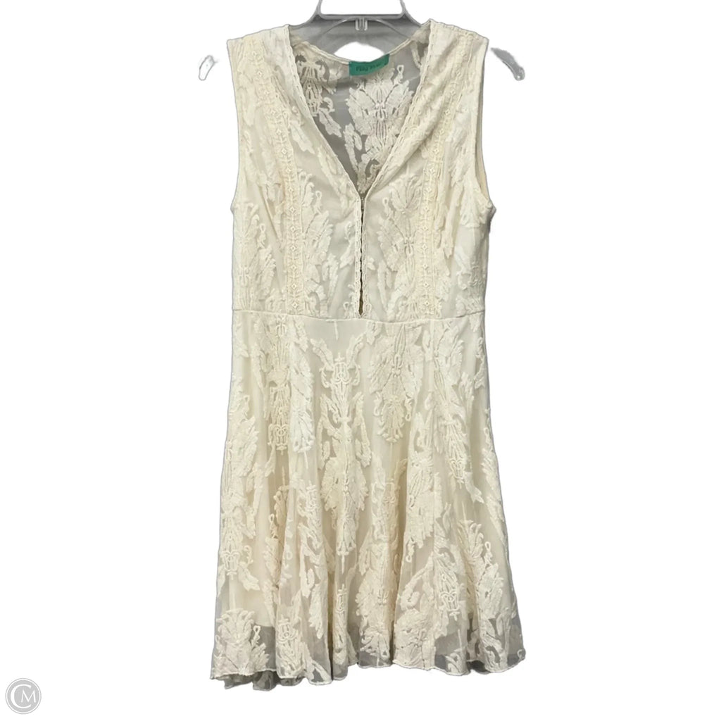 Dress Casual Short By Filly Flair In Cream, Size: M