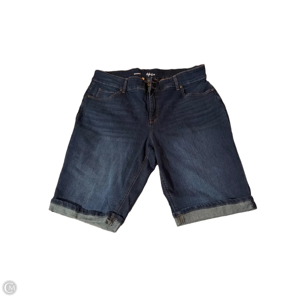 Shorts By Style And Company In Blue Denim, Size: 20