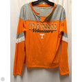 Top Long Sleeve By Fanatics In Orange, Size: M