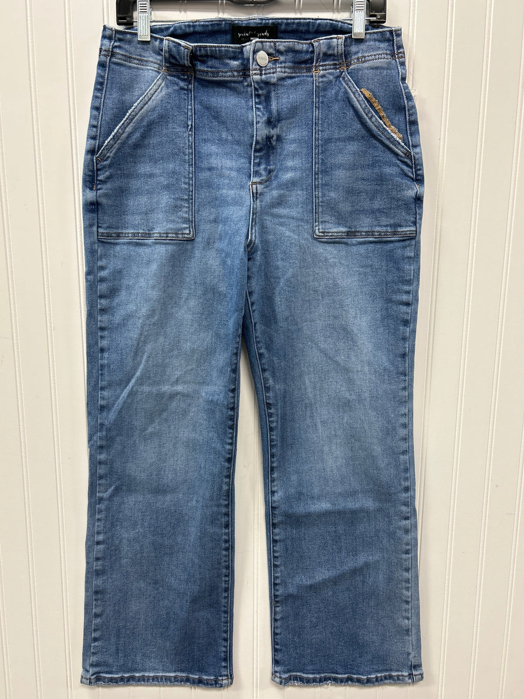 Jeans Wide Leg By Risen In Blue Denim, Size:8