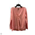 Sweater Cardigan By Talbots In Peach, Size: S