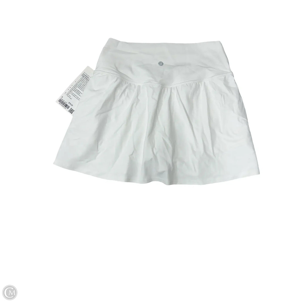 Athletic Skort By Lululemon In White, Size: 8