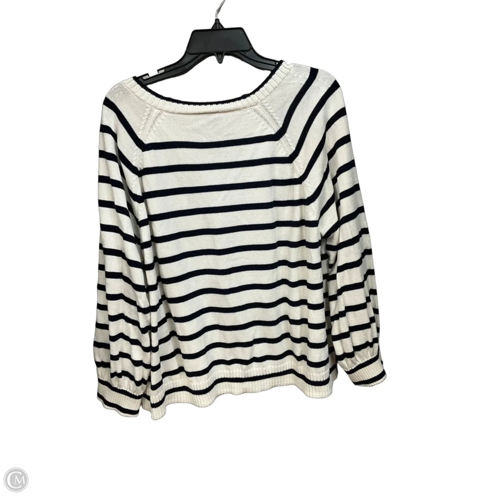 Cardigan By Talbots In Striped Pattern, Size: 3x