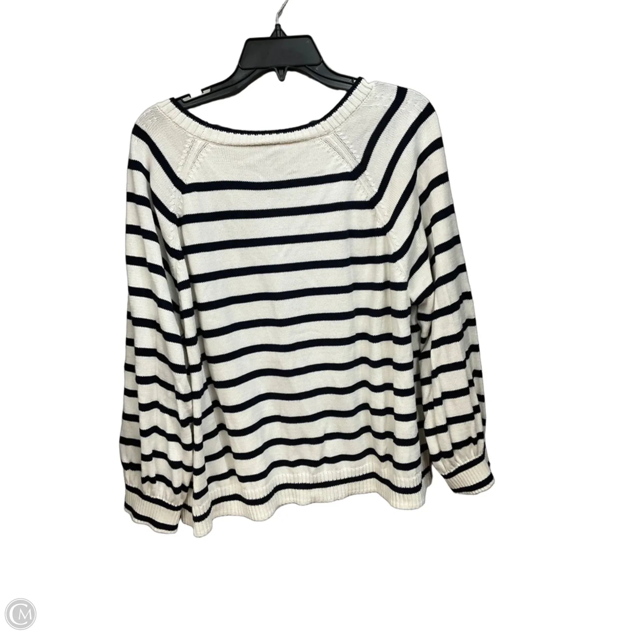 Cardigan By Talbots In Striped Pattern, Size: 3x