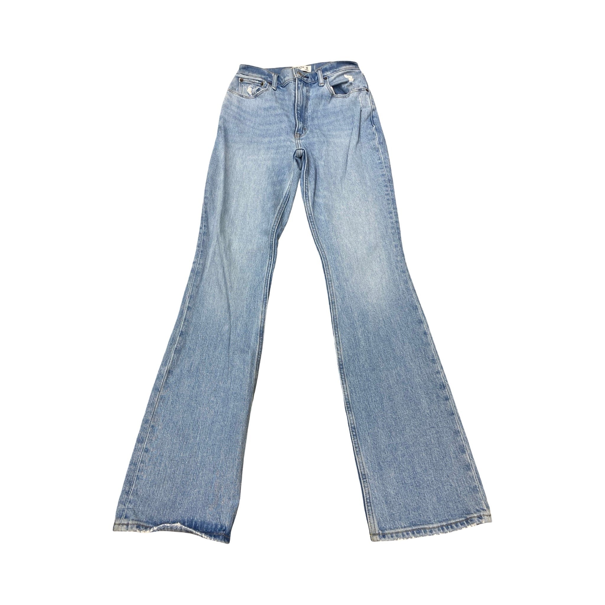 Jeans Flared By Abercrombie And Fitch In Blue, Size:0