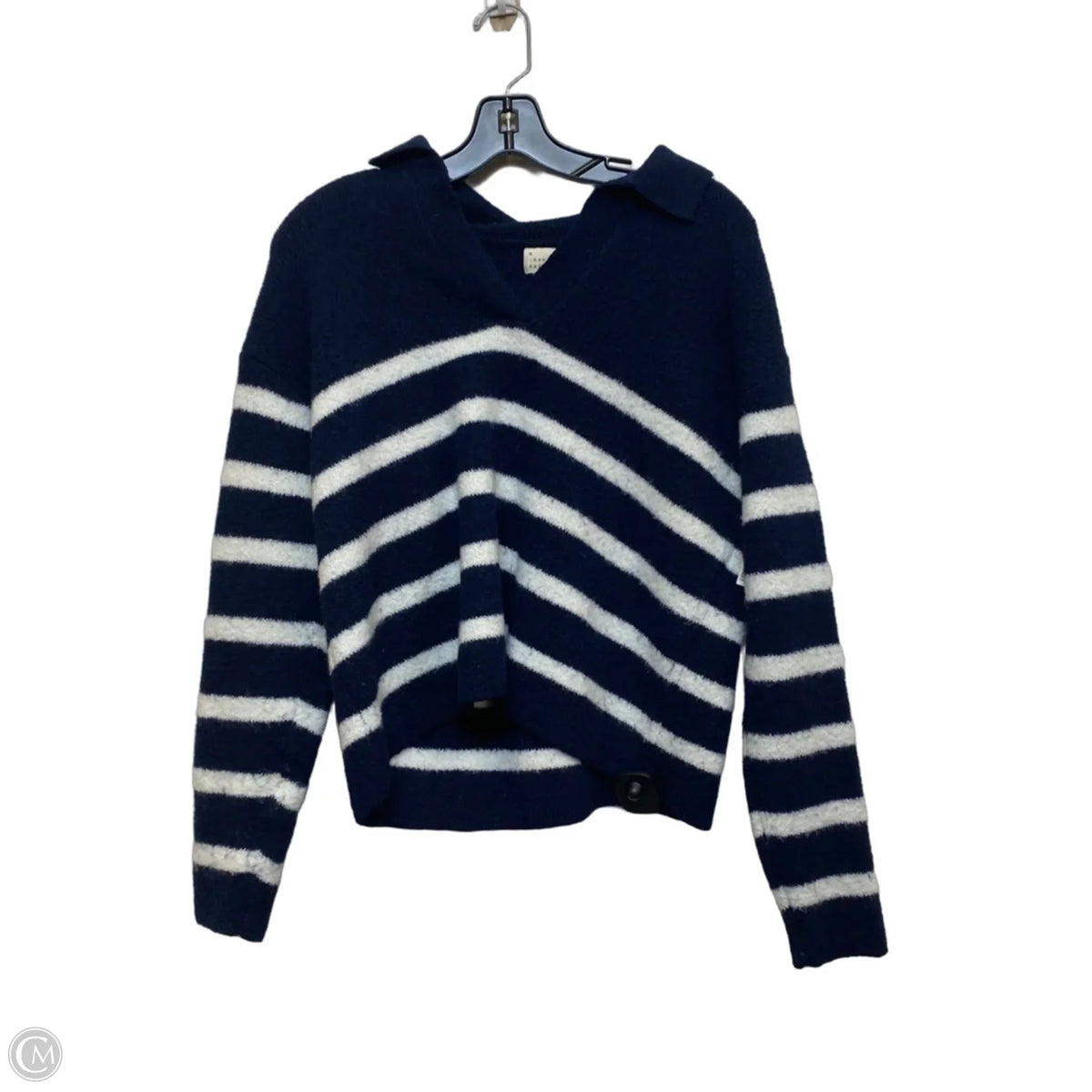 Sweater By A New Day In Blue & White, Size: Xs