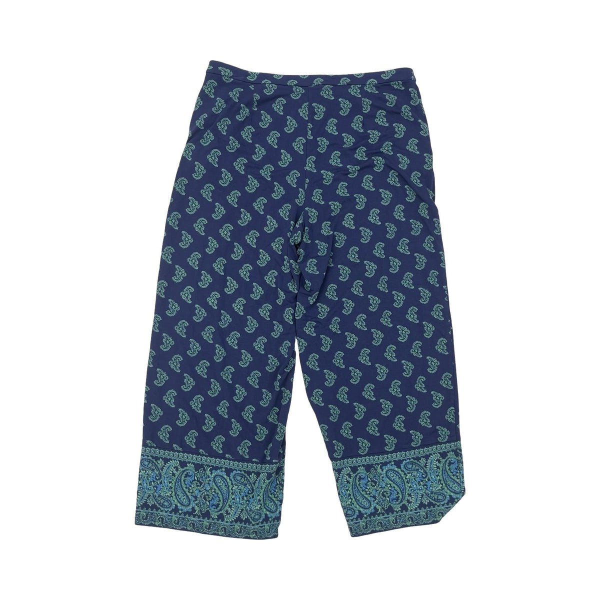 Pants Wide Leg By J. Jill In Blue & Green, Size:M
