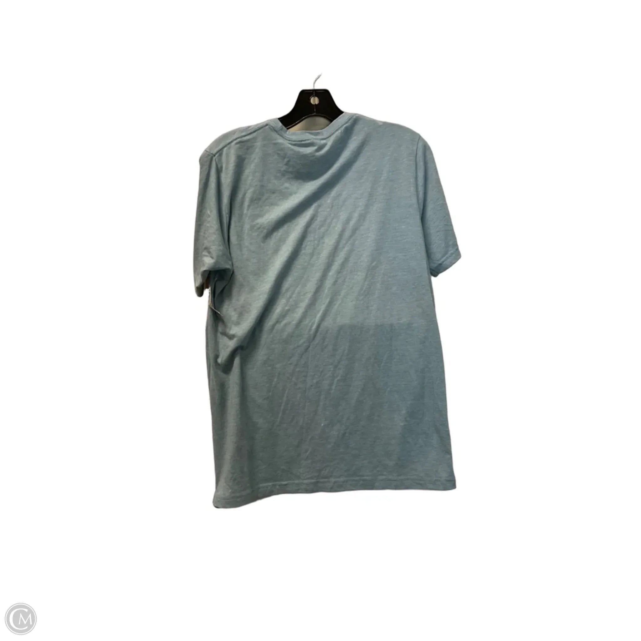 Top Short Sleeve By Next Level In Blue, Size: M