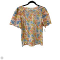Top Short Sleeve By Loft In Floral Print, Size: S
