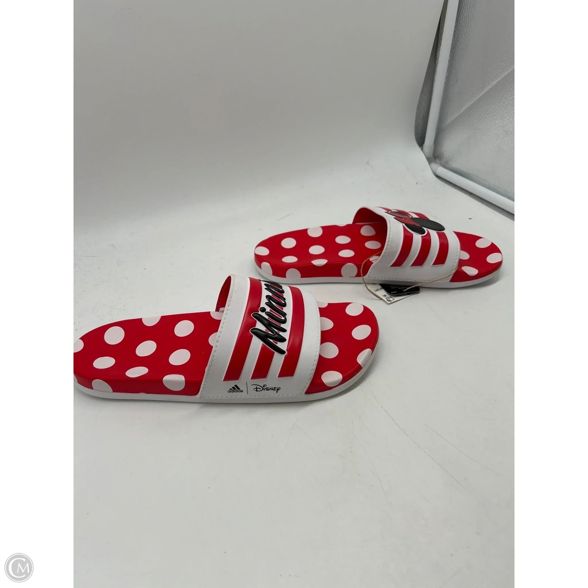 Sandals Flats By Adidas In Red, Size: 7