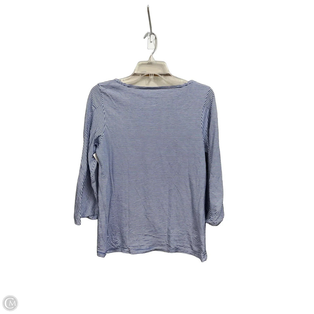 Top Long Sleeve By Talbots In Striped Pattern, Size: Mp