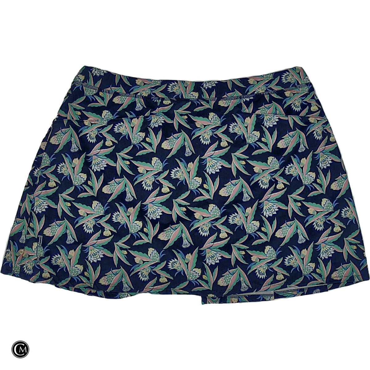 Athletic Skort By Ralph Lauren In Blue & Green, Size: L