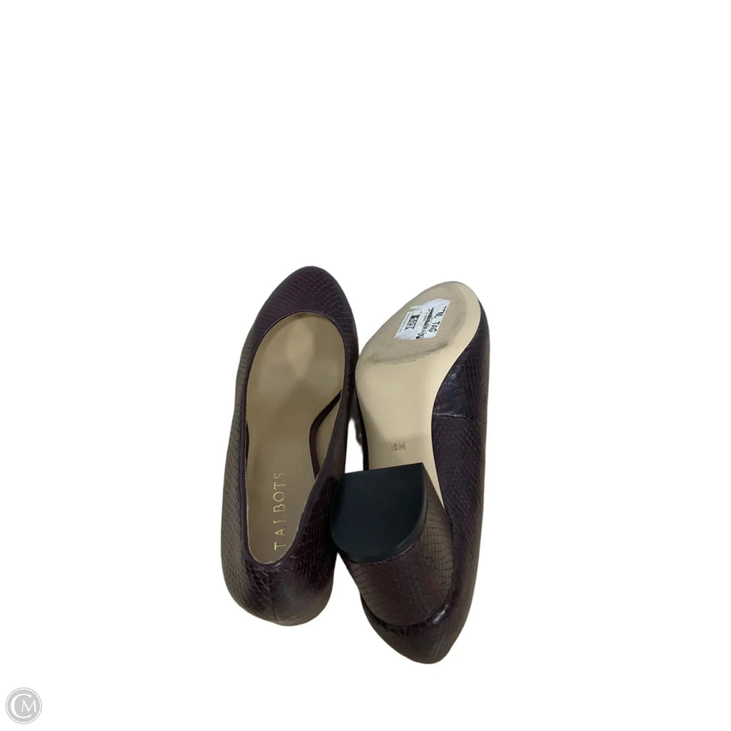 Shoes Heels Block By Talbots In Red, Size: 10