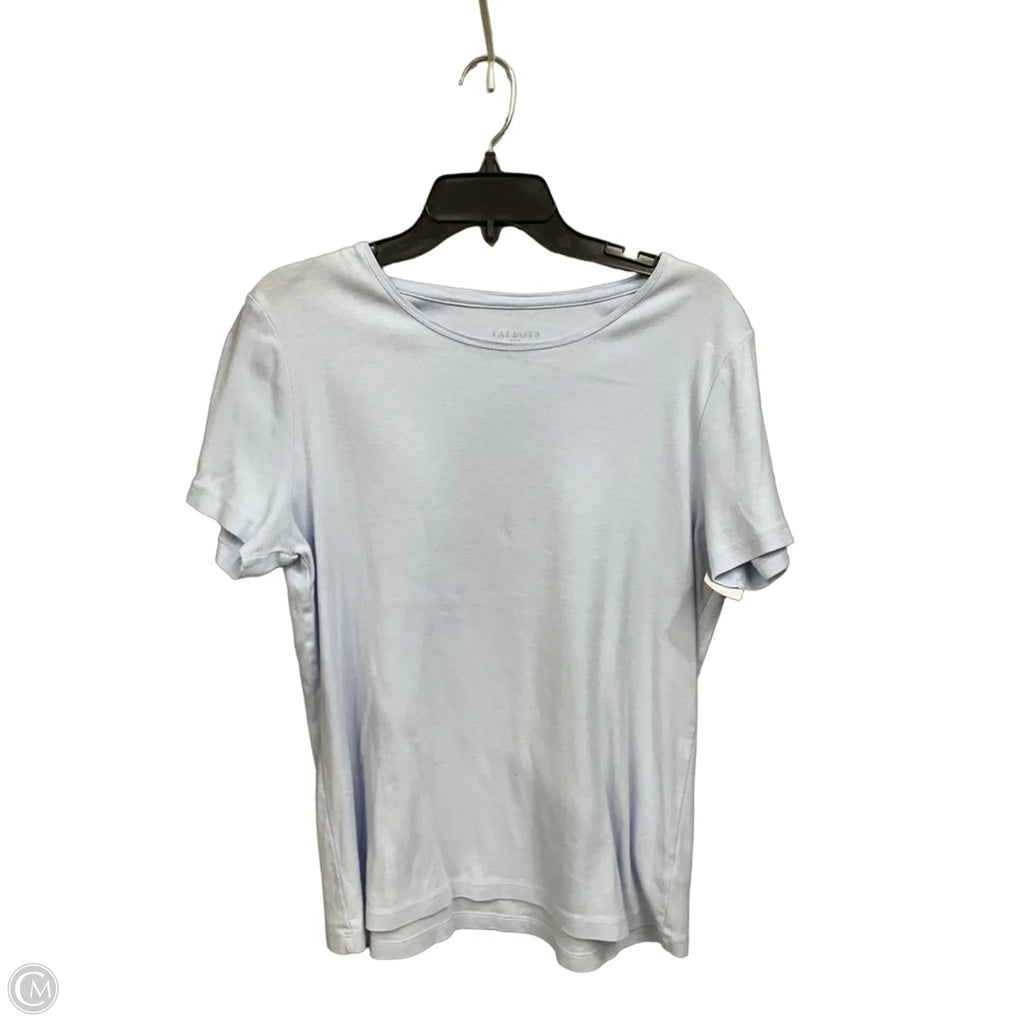 Top Short Sleeve Basic By Talbots In Blue, Size: L