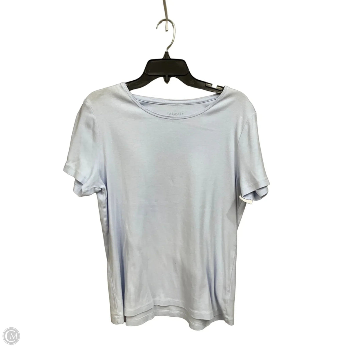 Top Short Sleeve Basic By Talbots In Blue, Size: L