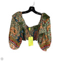 Top Long Sleeve Designer By Farm Rio In Green, Size: S